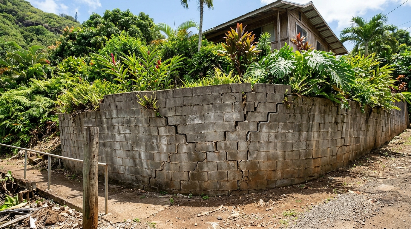 CMU Retaining Walls Repair and Structural Remediation Across Oahu & All Hawaiian Islands